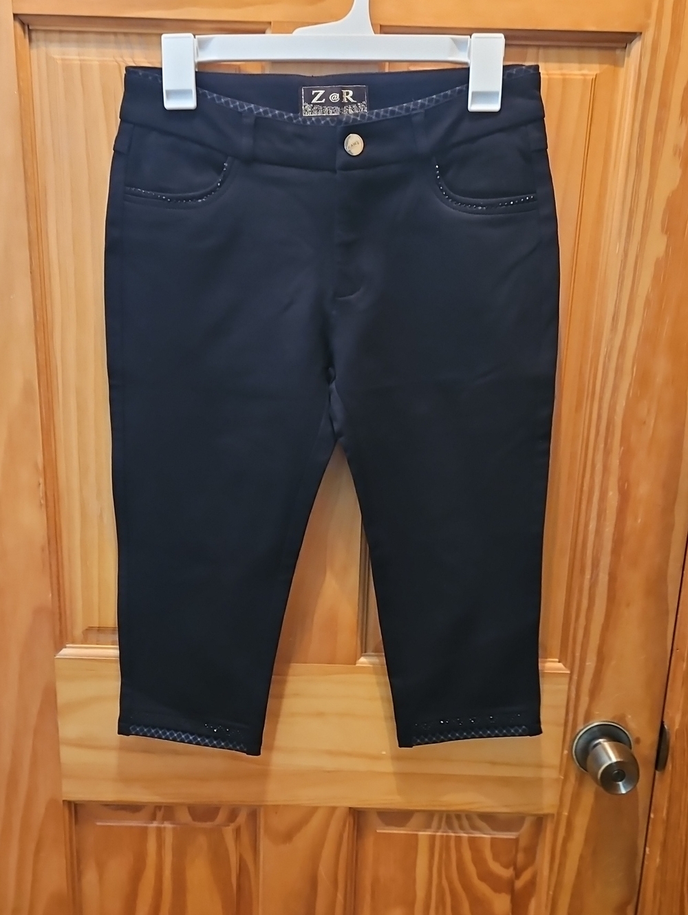 Z@R Black Capris Slim Stretch Jeans